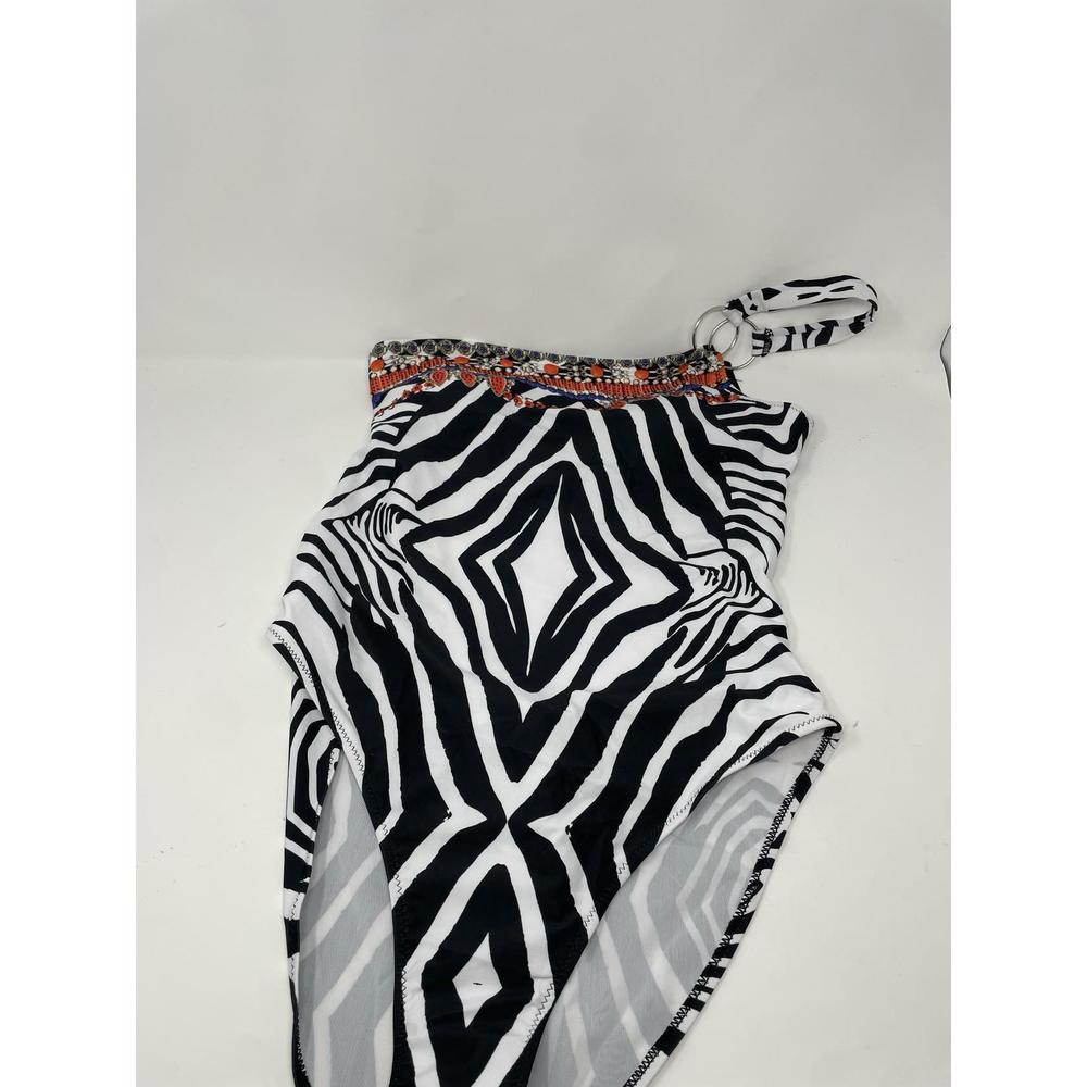 True Colours Women's Animal Print Multicolor One Piece Swimsuit M